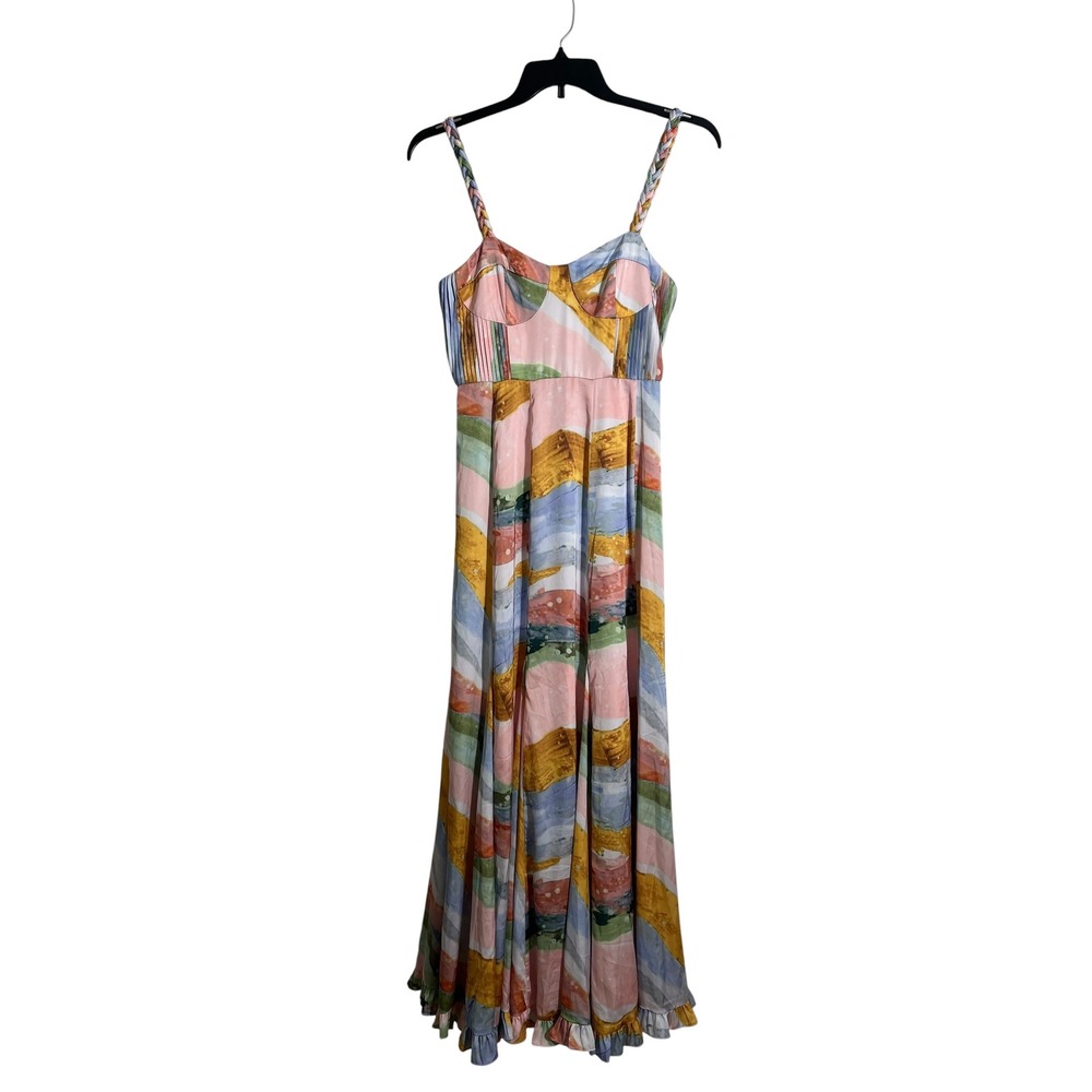 HUTCH x ANTHROPOLOGIE Shyla Gown Maxi Dress in Pastel Brushstroke - Picture 3 of 11